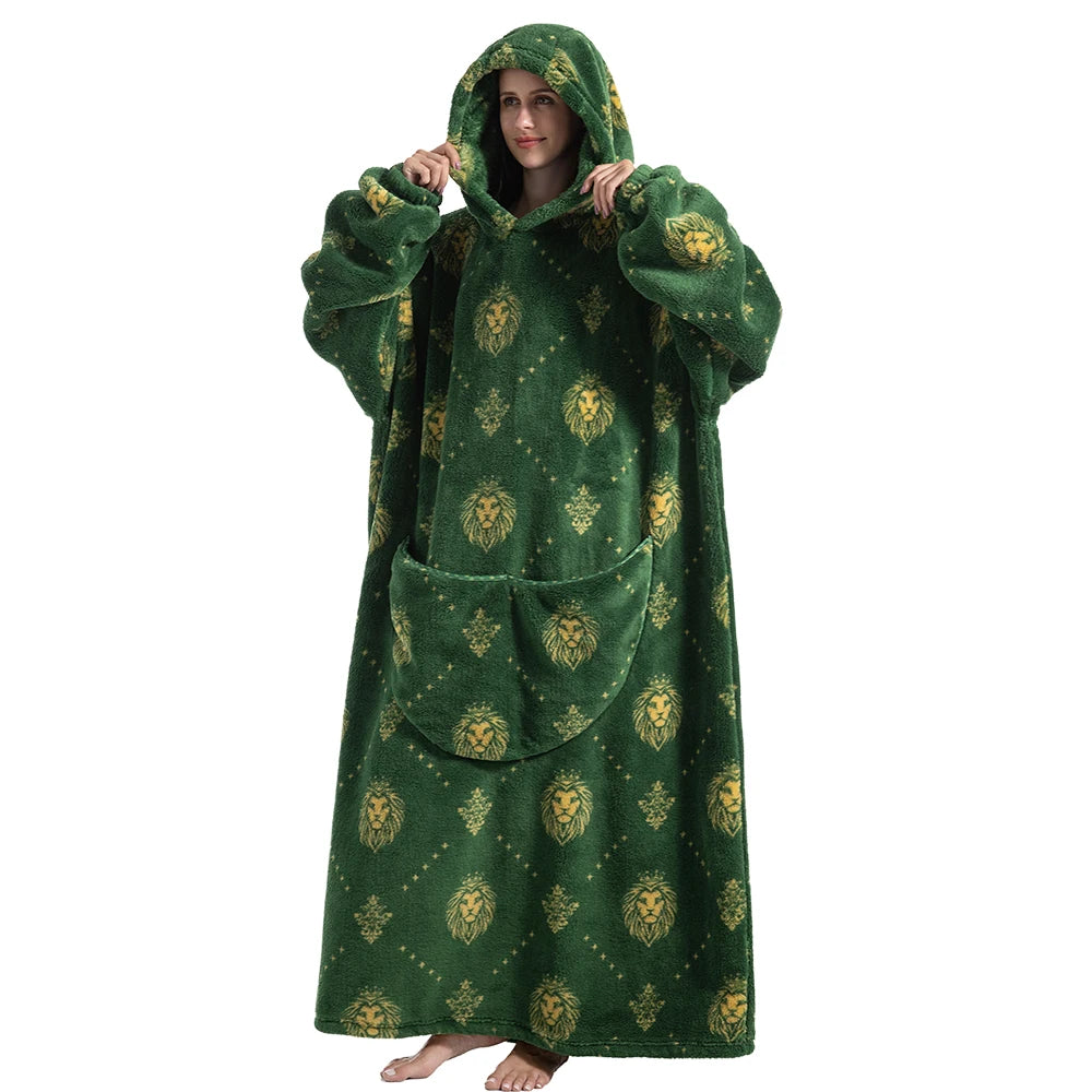 Oversized Wearable Blanket Hoodie – Super Warm Hooded Sweatshirt