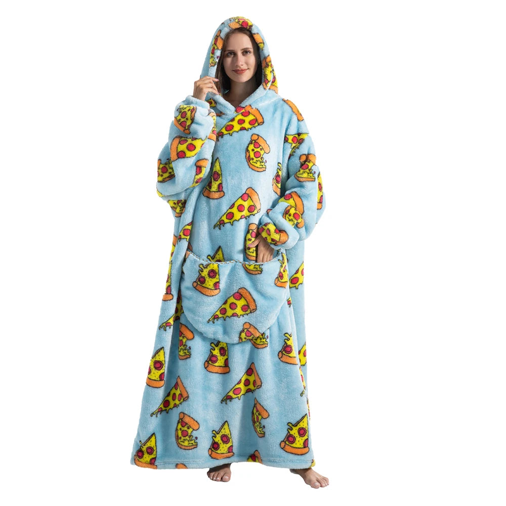 Oversized Wearable Blanket Hoodie – Super Warm Hooded Sweatshirt