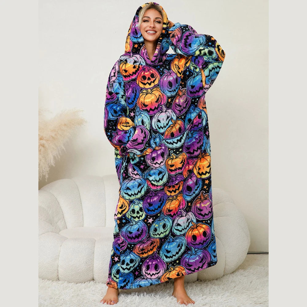 Oversized Wearable Blanket Hoodie – Super Warm Hooded Sweatshirt