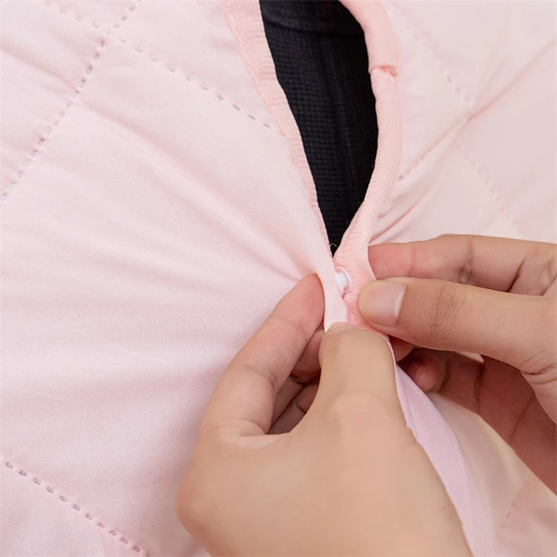 Wearable Fleece Blanket with Sleeves – Sherpa Hoodie